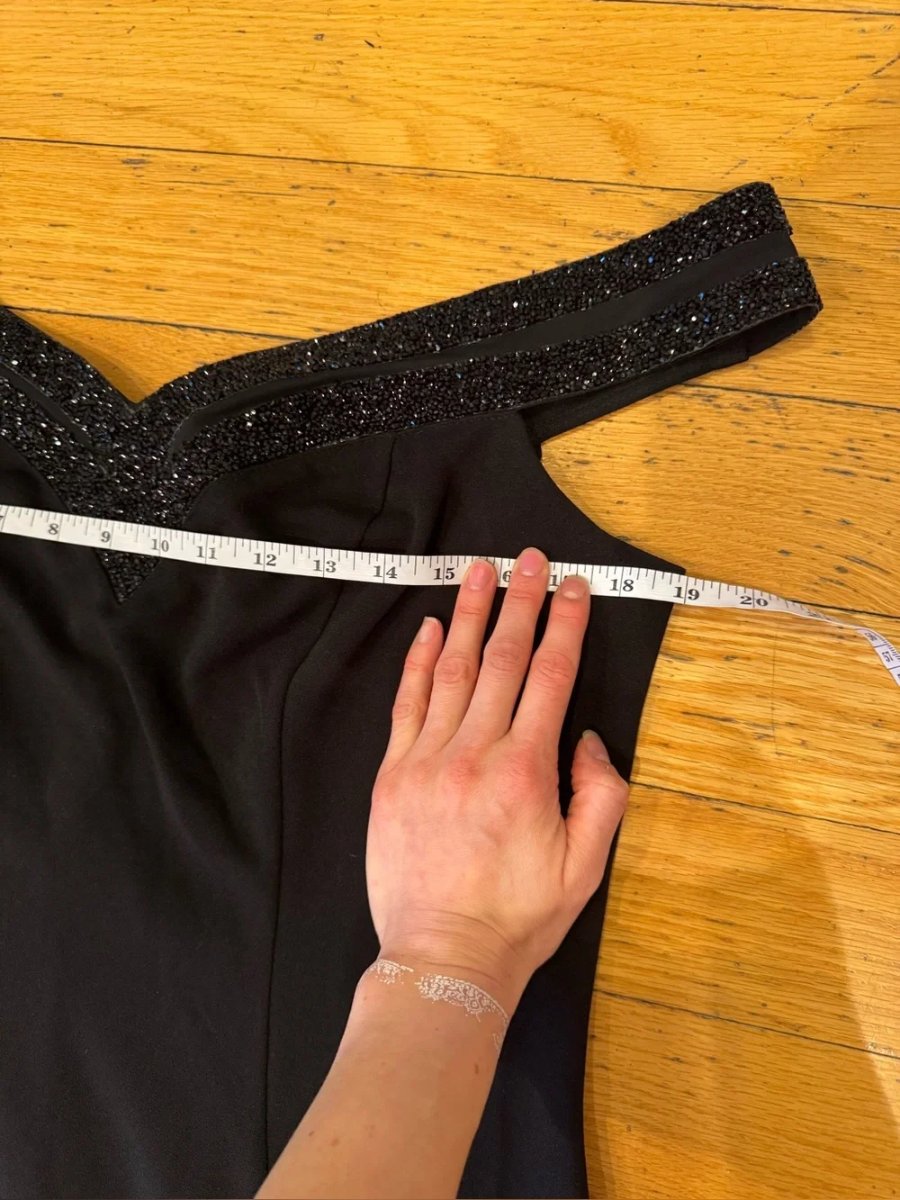 Lipsy London beaded off the shoulder gown - Picture 9 of 11